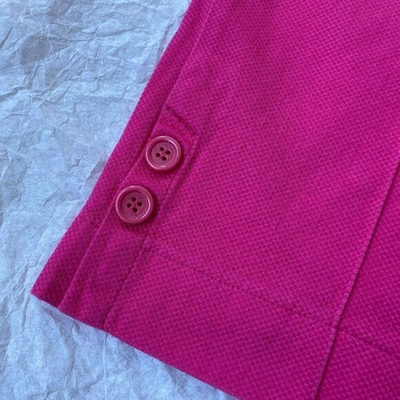 Marisa Christina Vintage Barbie Core Pink Cotton High Waist Cropped Pants SZ 10 - Picture 4 of 9